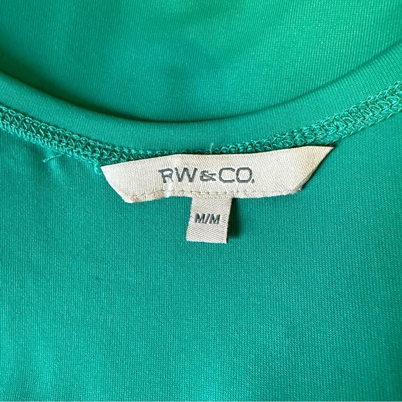 RW&CO Camisole, Cami Teal Spaghetti Strap Top - Picture 4 of 5